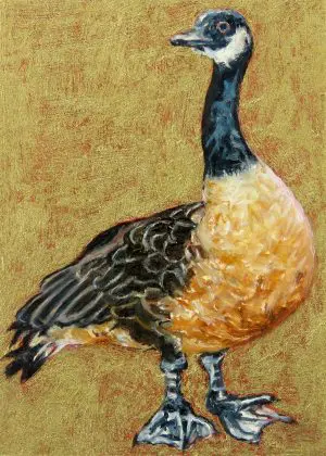 Laureen Marchand Oh Canada climate change art goose painting online gallery