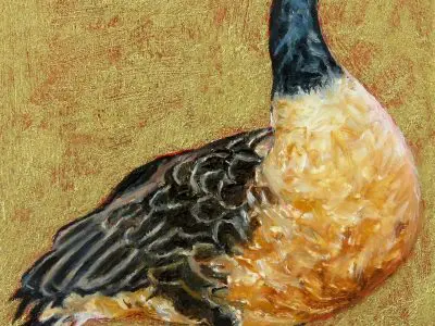 Laureen Marchand Oh Canada climate change art goose painting online gallery