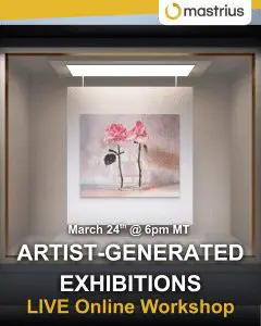 Join workshop Artist-Generated Exhibitions with Laureen Marchand at mastrius.com exploring exhibitions that don’t rely so much on gatekeepers
