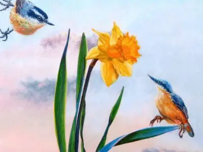 View and purchase Morning Star by Laureen Marchand, an oil painting suggesting rewilding imagination as a better way to see the world