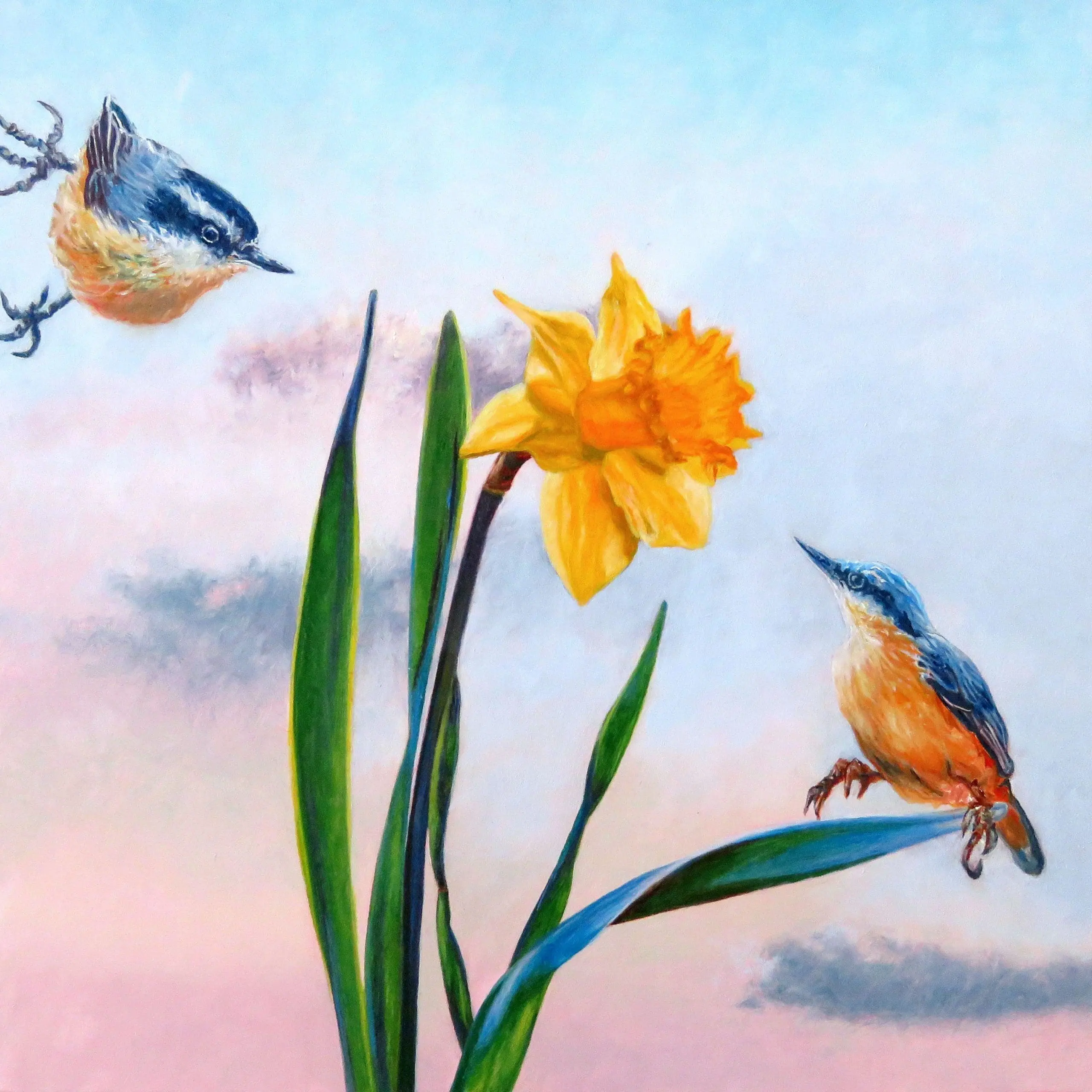 View and purchase Morning Star by Laureen Marchand, an oil painting suggesting rewilding imagination as a better way to see the world