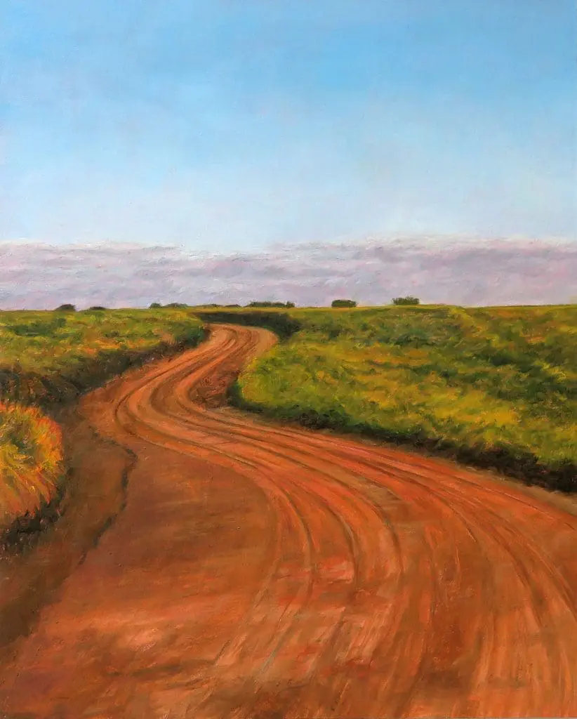 How Not to Be Afraid of Painting in Oils with new skills and confidence workshop retreat with Laureen Marchand near Grasslands National Park. 