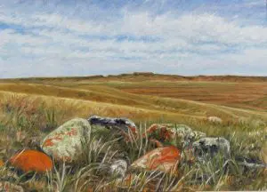 Laureen Marchand Lichen reproduction of original landscape painting