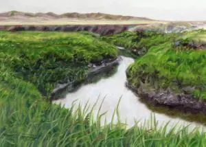 Laureen Marchand Bend in the River reproduction of original landscape painting