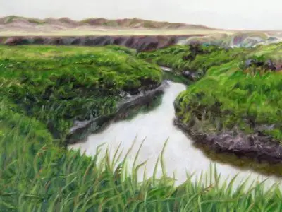 Laureen Marchand Bend in the River reproduction of original landscape painting