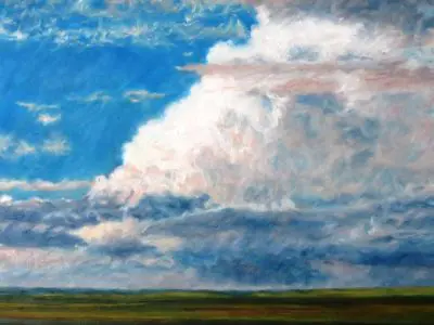 Laureen Marchand Big Sky reproduction of original landscape painting