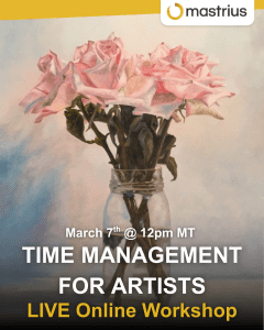 Join workshop Time Management for Artists with Laureen Marchand at mastrius.com exploring less restrictive more creative ways to  manage time