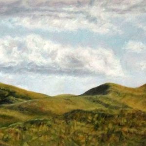 <i>Grassy Hills, Distant Butte</i>