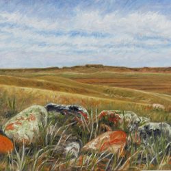 Lichen Laureen Marchand Lichen reproduction of original landscape painting